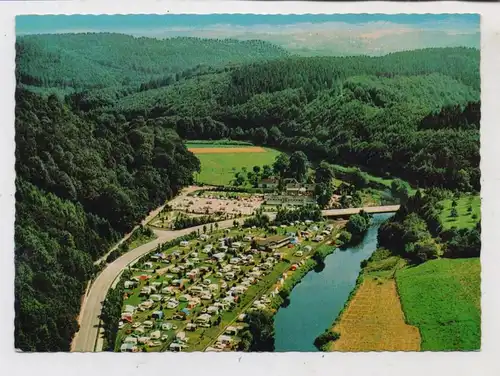 5650 SOLINGEN - GLÜDER, Camingplatz an der Wupper, Luftaufnahme