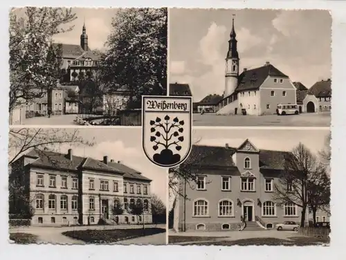 0-8601 WEISSENBERG, Bahnhofstrasse, Marktplatz, Zentralschule, HO Volkshaus, 1960