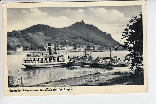 SCHIFFE - BINNENSCHIFFE - Rheinfähre - Großfähre Königswinter 1954