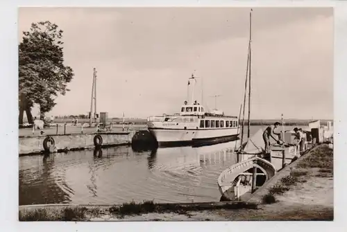 0-2385 ZINGST / Darß, Hafen, Passagierschiff "SEESTERN"