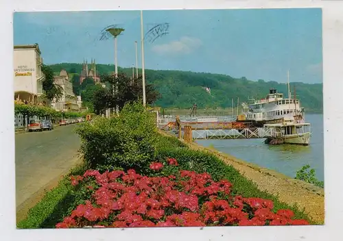 BINNENSCHIFFE - RHEIN, Köln-Düsseldorfer - Dampfer am Anleger Remagen