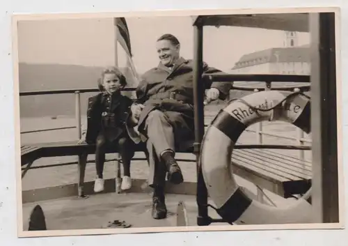 BINNENSCHIFFE - RHEIN, "RHEINTREUE" Köln, Deckansicht, Photokarte