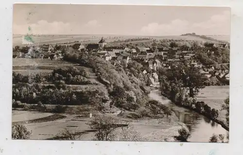 0-4820 NEBRA / Unstrut, Blick vom Vitzenburger Berg, 1962