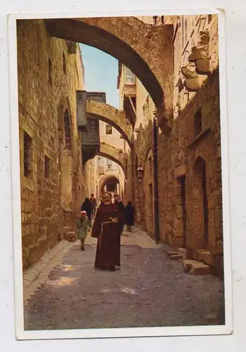 ISRAEL - JERUSALEM, Via Dollorosa, Uvachrom, ca. 1930