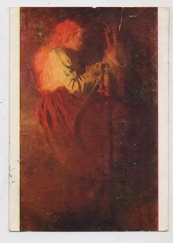 KÜNSTLER - ARTIST - NIKOLAI KASSATKIN, "La fileuse",