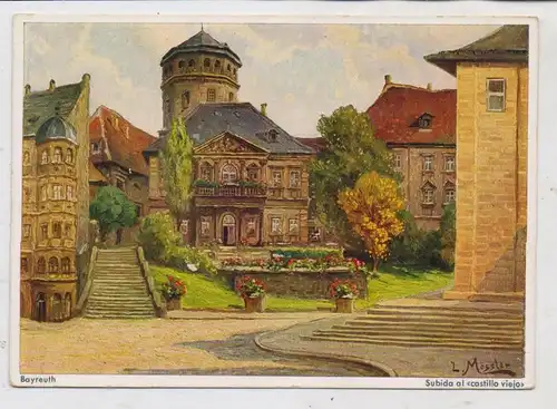 8580 BAYREUTH, BAYER - Werbekarte für Spanien