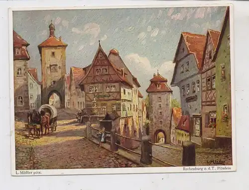 8803 ROTHENBURG ob der Tauber, Plönlein, BAYER - Werbekarte für Spanien