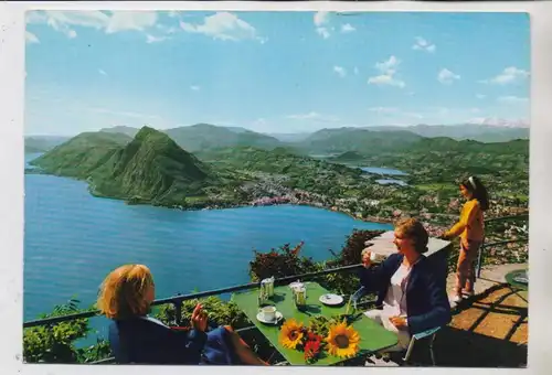 CH 6900 LUGANO TI, Vista del Monte Bre, 1968