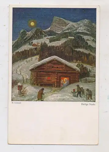 KÜNSTLER - ARTIST - MATTHÄUS SCHIESTL, "HEILIGE NACHT" - Krippe / Crip / Culla