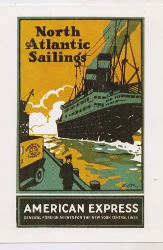 OZEANSCHIFF - NORTH ATLANTIC SAILINGS / American Express Edition No. 1, Affiche