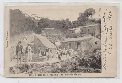 P 9000 MADEIRA, Typical houses out of the city, 1906