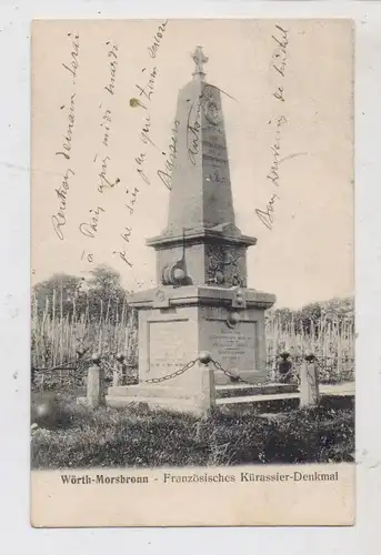 F 67360 MORSBRONN / MORSBRONN-LES-BAIN, Französisches Kürassier - Denkmal, 1906