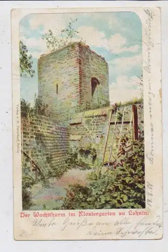 0-1804 LEHNIN, Klostergarten, Wachtturm, 1901, Berf. fehlt