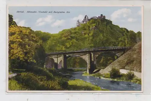 5486 ALTENAHR, Viadukt mit Burgruine Are