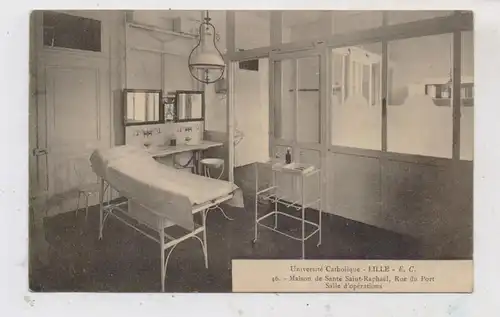 MEDIZIN - Krankenhaus / Hospital / Hopital, Operationssaal, Lille, kath. Universität, ca. 1915