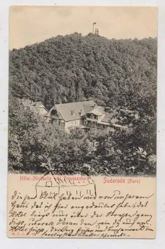 0-4300 QUEDLINBURG - BAD SUDERODE, Hotel Michaelis und Preussenturm