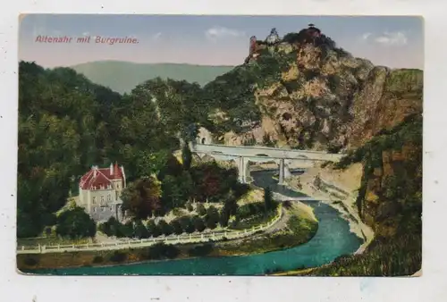 5486 ALTENAHR, Ahrtal, Brücke, Burg Are, 1922
