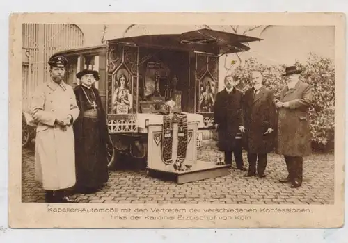 JUDAICA - Feld - Rabbiner im 1.Weltkrieg, Kapellen-Automobil, u.a. Kölner Kardinal Erzbischof