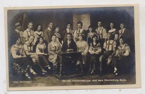 1000 BERLIN, Ob. Ost. Volkskunstgruppe Brandenburg, Berlin, 1925