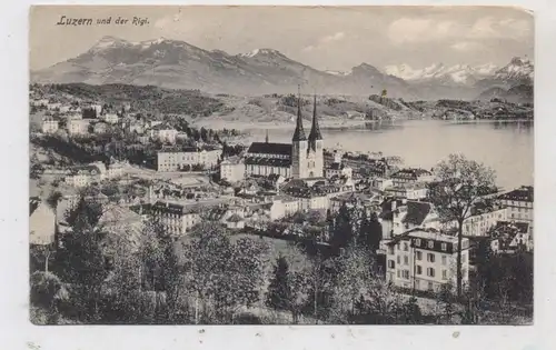 CH 6000 LUZERN LU, Luzern und Rigi, 1909