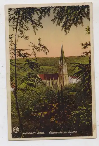 6603 SULZBACH, Evangelische Kirche, 1922, Druckstelle