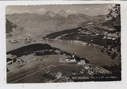 CH 6377 SEELISBERG UR, Blick auf Dorf und See, 1943, Schweizer und Österreichische Zensur