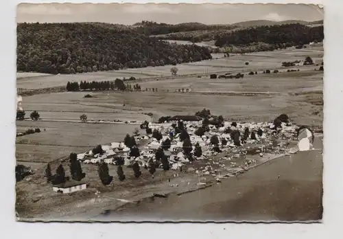 7753 ALLENSBACH - HEGNE, Campingplatz, Luftaufnahme, 1961, Druckstelle