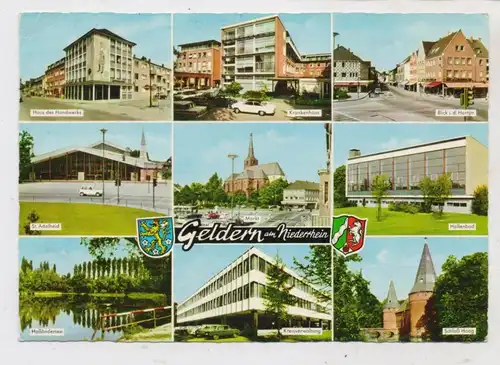 4170 GELDERN, Mehrbild-AK, Stadtwappen