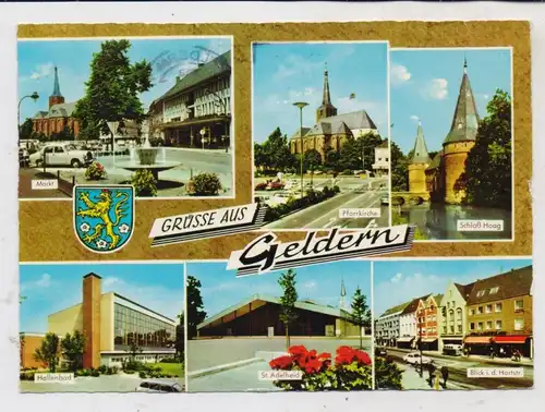 4170 GELDERN, Mehrbild-AK, Stadtwappen