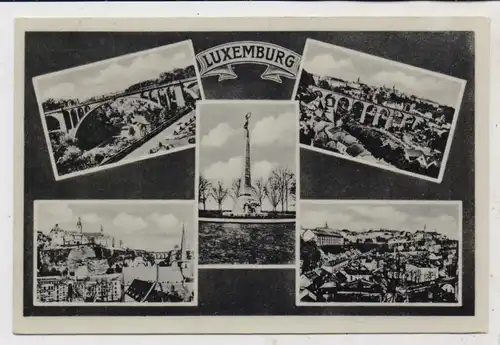 L 1000 LUXEMBURG STADT, Mehrbild - AK 1938, Verlag Gehlen