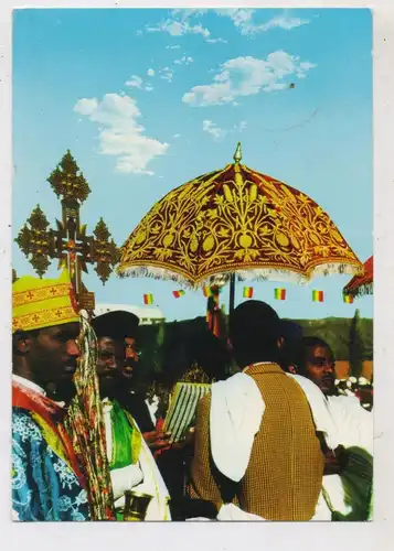 ETHHIOPIA / ÄTHOPIEN, Coptic Cross, Umbrella