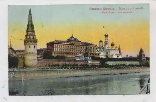 RU 101000 MOSKWA / MOSKAU, Kremlin, vue generale, 1911
