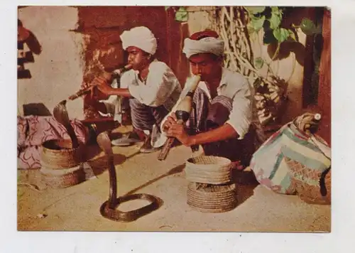 PAKISTAN - KARACHI, Snake Charmers / Schlangenbeschwörer