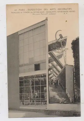 EXPO - 1925 PARIS, Exposition des Arts Decoratifs, Russian / URSS - Pavilion, Arch. Melnikoff / Lisitzky