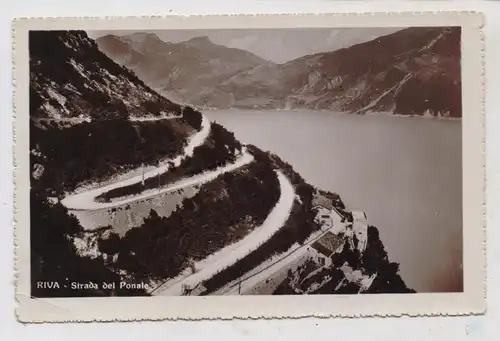 I 38066 RIVA del Garda, Strada del Ponale, kl. Druckstelle, 1925
