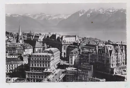 CH 1000 LAUSANNE VD, Le Grand Pont & les Alpes,  Union des Banques Suisse, LONGINES / PHILIPS
