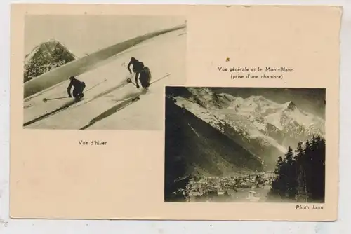 F 74400 CHAMONIX, vue generale & le Mont - Blanc, Ski,  Hotel International