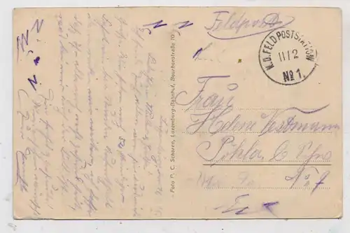 L 1000 LUXEMBURG STADT, Alzette, 1914, 1. Weltkrieg, deutsche Feldpost , Feldpoststation Nr. 1