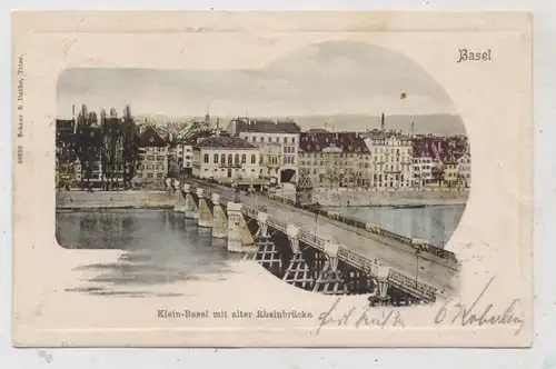CH 4000 BASEL BS, Klein - Basel & Alte Rheinbrücke, 1902, Schaar & Dathe - Trier