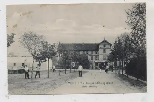 3042 MUNSTER, Truppen - Übungsplatz, Hotel Sandkrug, 1913