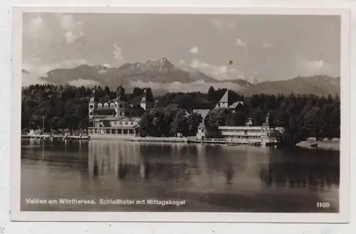 A 9220 VELDEN am Wörthersee, Schloßhotel mit Schwimmbad, 1938