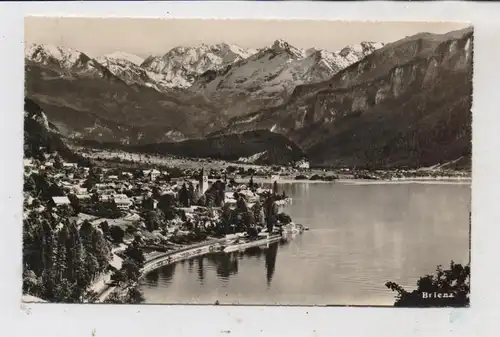 CH 3855 BRIENZ BE, Ortsansicht mit Seeufer, 1953