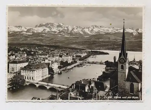 CH 8000 ZÜRICH ZH, Zürich und die Alpen