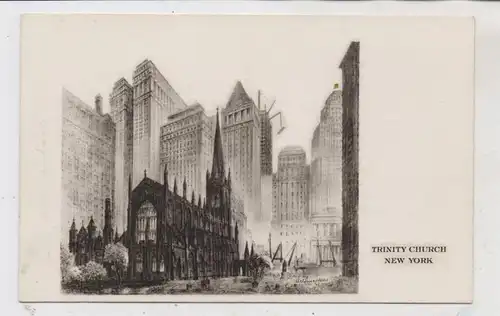USA - NEW YORK CITY, Trinity Church, Sky Scrapers