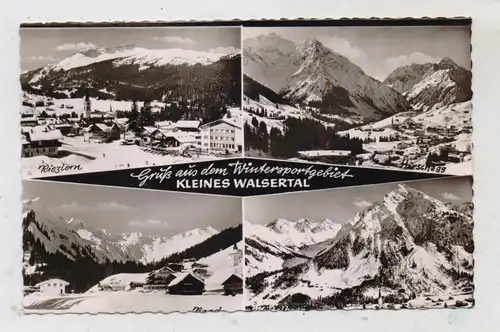 A 6991 RIEZLERN / BAAD / HIRSCHEGG / MITTELBERG, Gruß aus dem Kleinwalsertal