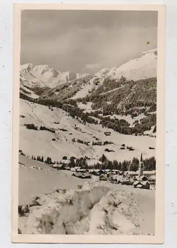 A 6991 RIEZLERN, Dorfansicht, kl. Parsenneskilift, 1951