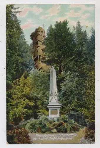 NIEDER - SCHLESIEN - SCHREIBERHAU / SZKLARSKA POREBA, ,Kaiser - Friedrich - Denkmal, 1906