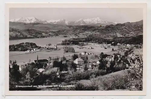 A 9201 KRUMPENDORF, Ortsansicht mit Karawanken