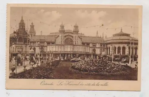 B 8400 OOSTENDE, Kursaal, 28  Augustus CARUSO, deutsche Feldpost 1915