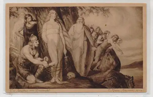 5330 KÖNIGSWINTER, Die Sage vom Drachenfels, Siegfried befreite die Jungfrau nach Gemälde von Krupa-Krupinski